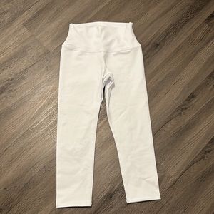 Crop white alo leggings